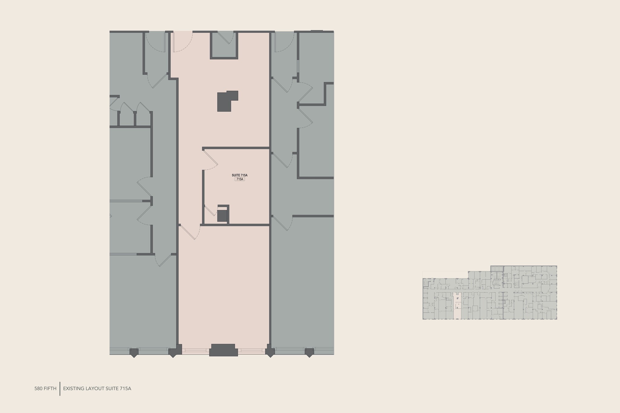 580 Fifth Ave, New York, NY à louer Plan de site– Image 1 sur 1