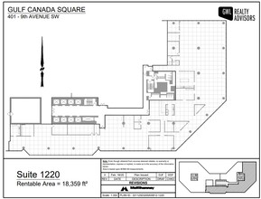 401 9th Ave SW, Calgary, AB à louer Plan d’étage– Image 1 sur 1