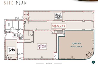 10113 104th St NW, Edmonton, AB à louer Plan de site– Image 1 sur 1