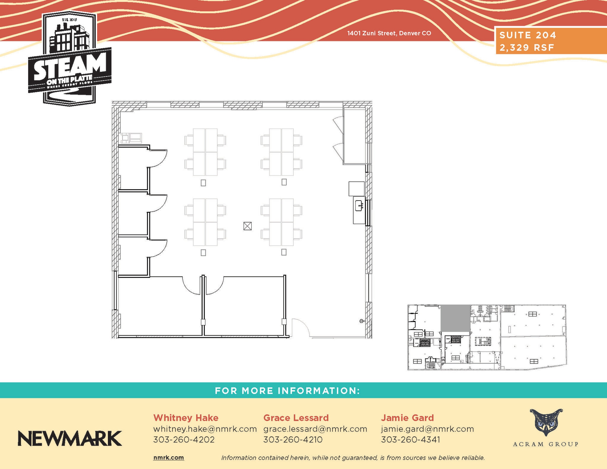 1401 Zuni St, Denver, CO à louer Plan d’étage– Image 1 sur 1