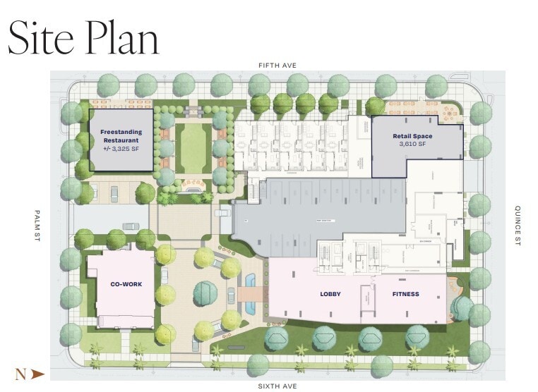 6th and Palm, San Diego, CA à louer Plan de site– Image 1 sur 1