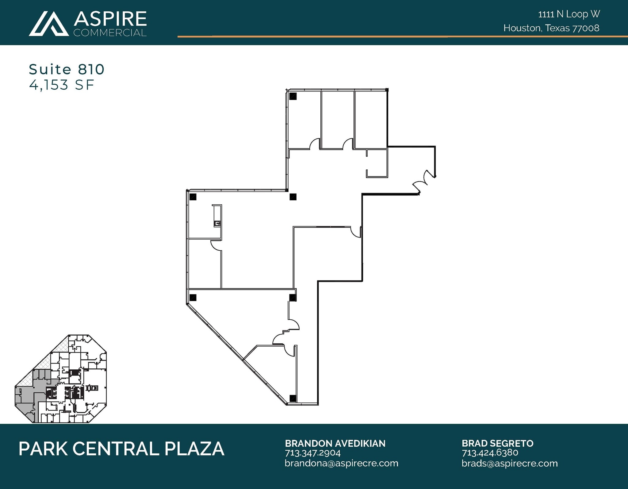 1111 N Loop W, Houston, TX à louer Plan d’étage– Image 1 sur 1