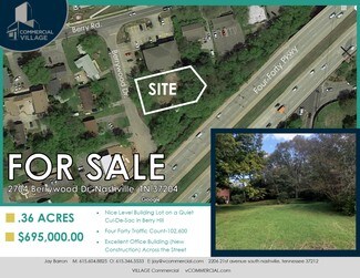 Plus de détails pour 2704 Berrywood Dr, Nashville, TN - Terrain à vendre