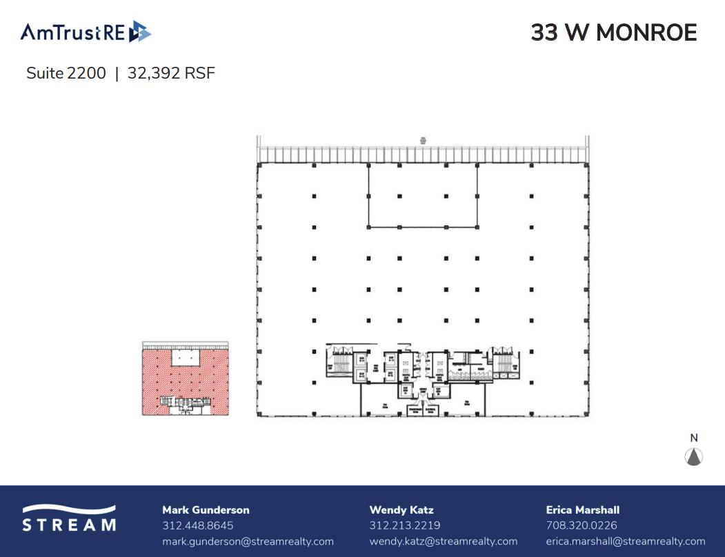 33 W Monroe St, Chicago, IL à louer Plan d’étage– Image 1 sur 1