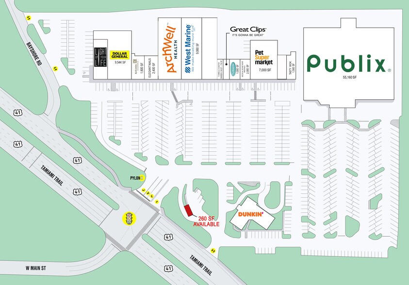 4255 Tamiami Trl, Port Charlotte, FL à louer - Plan de site – Image 2 sur 3