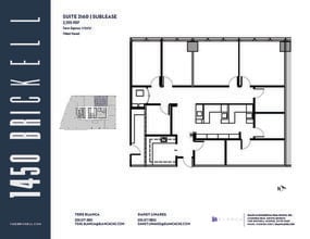 1450 Brickell Ave, Miami, FL à louer Plan d’étage– Image 1 sur 1