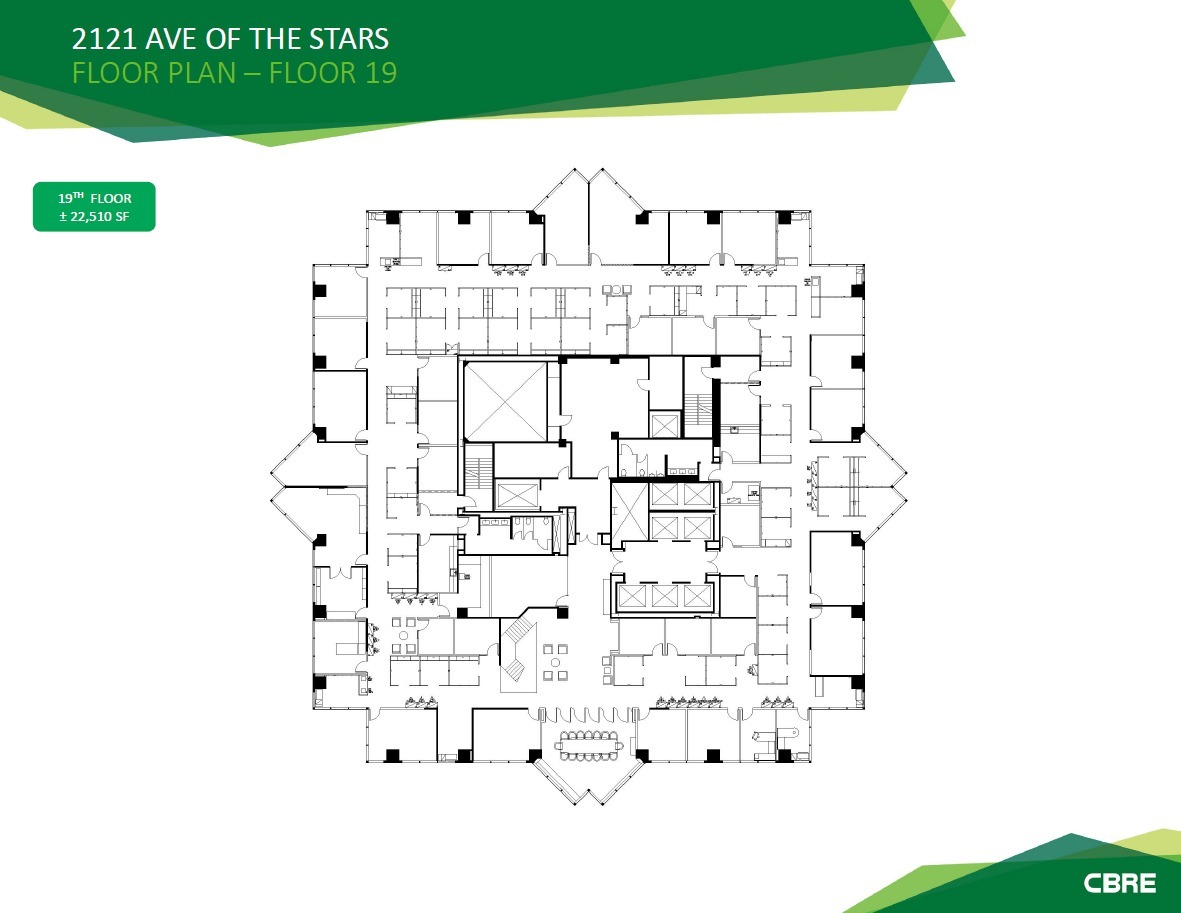 2121 Avenue of the Stars, Century City, CA à louer Plan d’étage– Image 1 sur 4