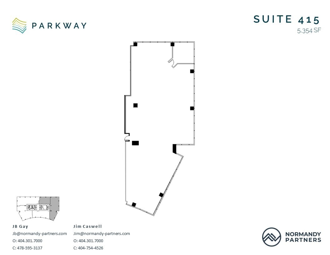 1850 Parkway Pl, Marietta, GA à louer Plan d’étage– Image 1 sur 3