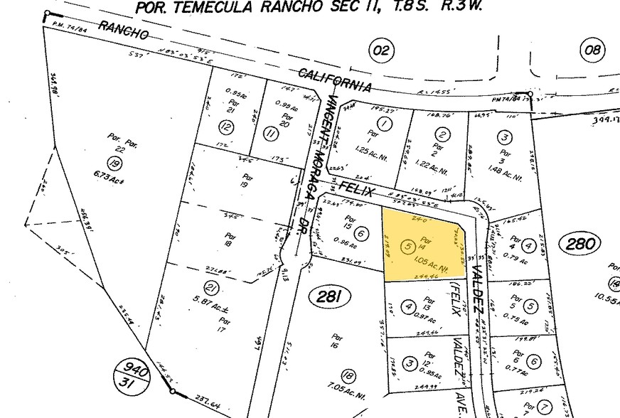 28373 Felix Valdez Ave, Temecula, CA à louer - Plan cadastral – Image 2 sur 5