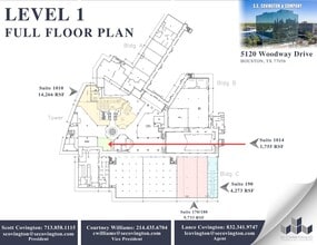 5120 Woodway Dr, Houston, TX à louer Plan d’étage– Image 2 sur 2