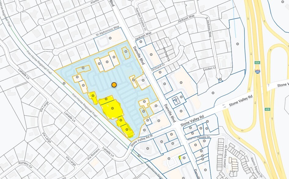 180-230 Alamo Plz, Alamo, CA à louer - Plan cadastral – Image 3 sur 3