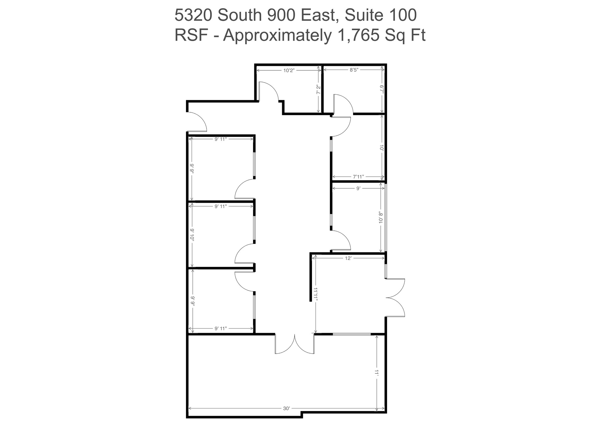 5330 S 900 E, Salt Lake City, UT à louer Plan de site– Image 1 sur 1