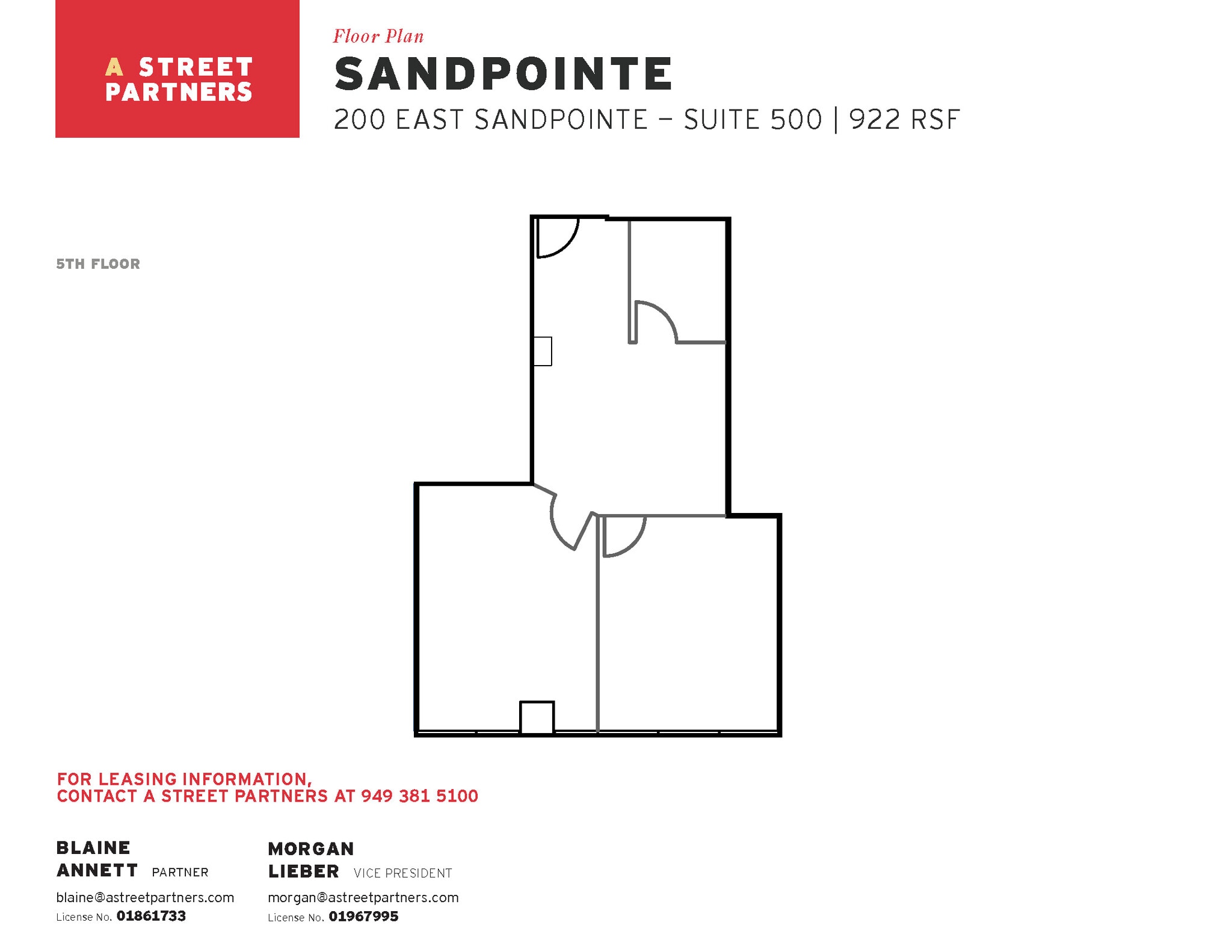 200 E Sandpointe Ave, Santa Ana, CA à louer Plan d’étage– Image 1 sur 1