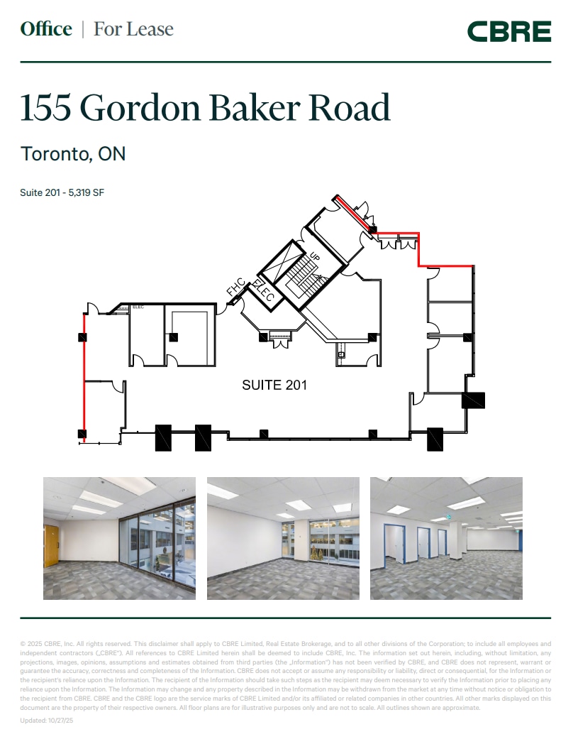 155 Gordon Baker Rd, Toronto, ON à louer Plan d’étage– Image 1 sur 1