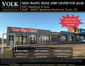 Plus de détails pour 4662-4668 E Speedway Blvd, Tucson, AZ - Local commercial à louer