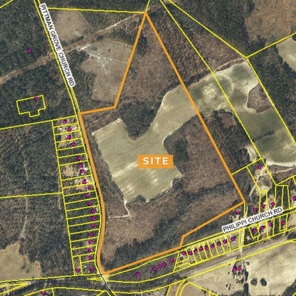 Philippi Church Rd, Raeford, NC à vendre - Aérien – Image 2 sur 3