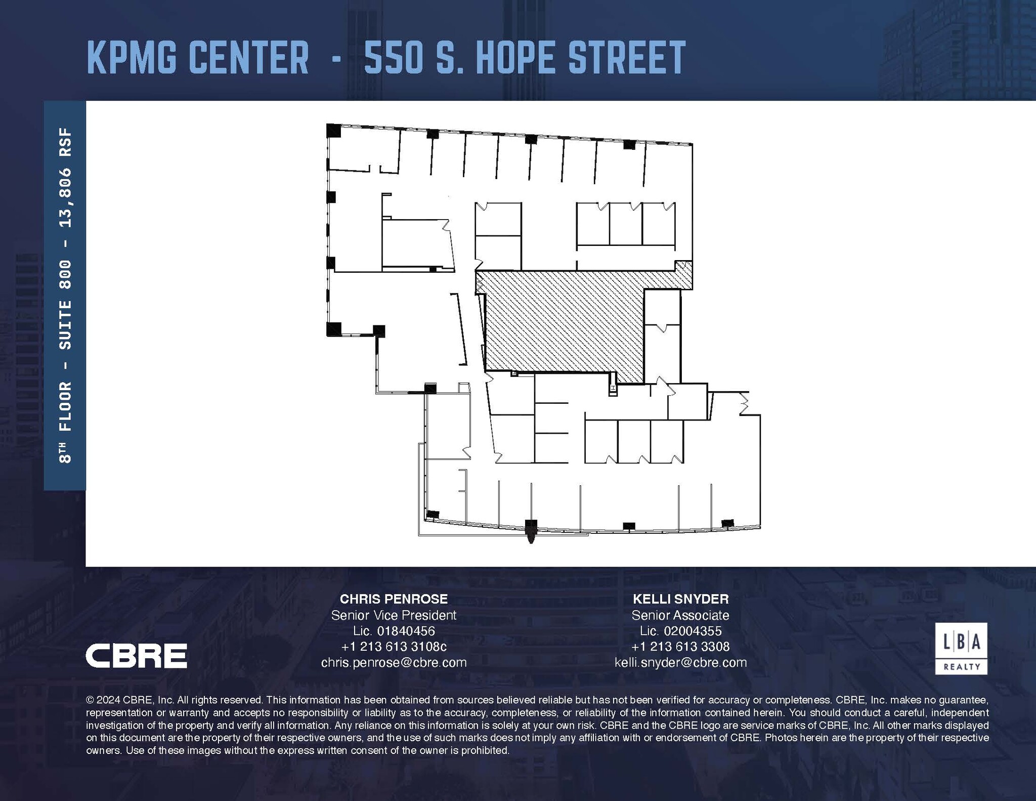 550 S Hope St, Los Angeles, CA à louer Plan d’étage– Image 1 sur 1
