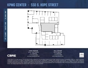 550 S Hope St, Los Angeles, CA à louer Plan d’étage– Image 1 sur 1