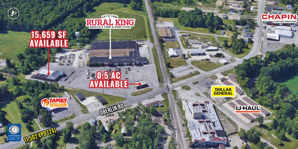 430 Oberlin Rd, Elyria, OH à louer - Aérien – Image 2 sur 3