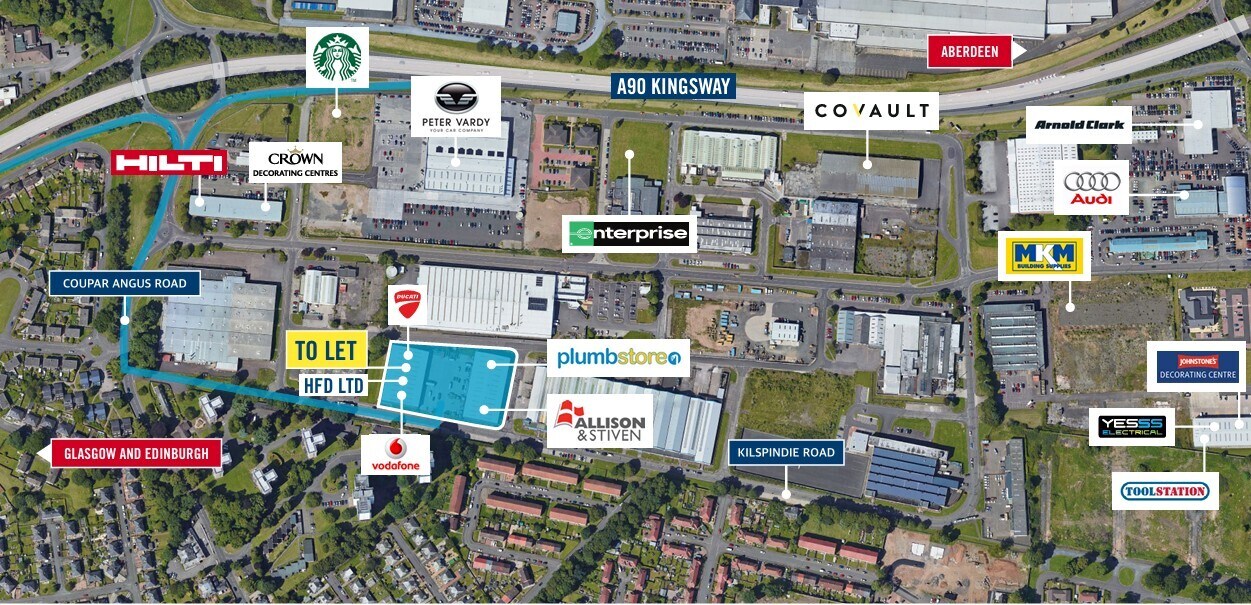 Kilspindie Rd, Dundee à louer Plan de site– Image 1 sur 1