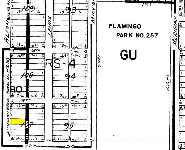 1235 Alton Rd, Miami Beach, FL à louer - Plan cadastral – Image 2 sur 13