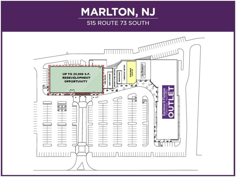 515 Route 73 S, Marlton, NJ à louer - Plan de site – Image 2 sur 18