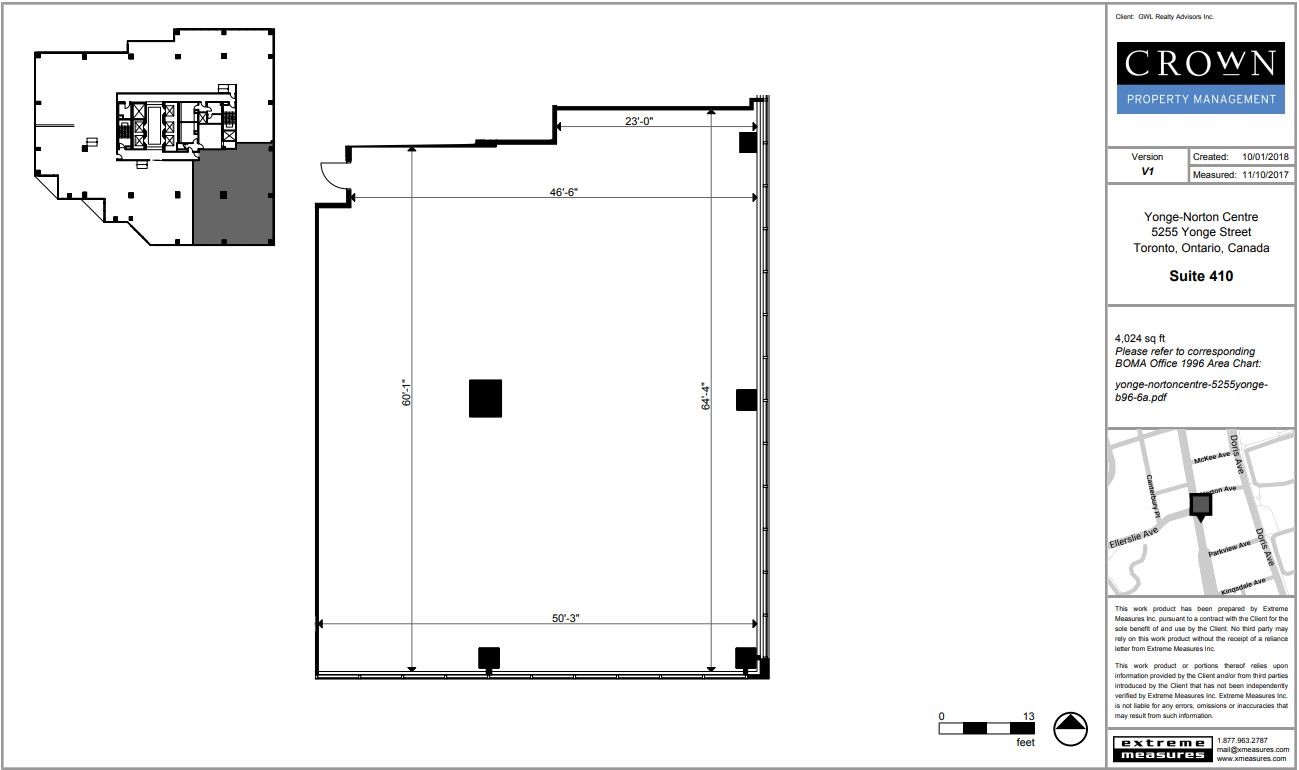5255 Yonge St, Toronto, ON à louer Plan d’étage– Image 1 sur 1