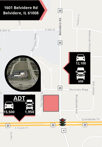 1601 Belvidere Rd, Belvidere, IL à vendre - Photo de l’immeuble – Image 2 sur 3