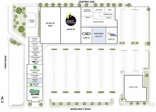 5726-5940 Middlebelt Rd, Garden City, MI à louer Plan de site– Image 1 sur 1