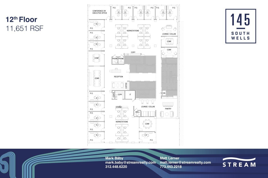 145 S Wells St, Chicago, IL à louer Plan d’étage– Image 1 sur 1