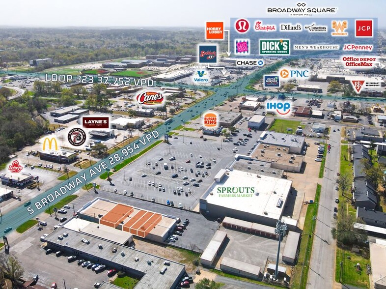 4007 S Broadway Ave, Tyler, TX à louer - Photo de l’immeuble – Image 2 sur 5