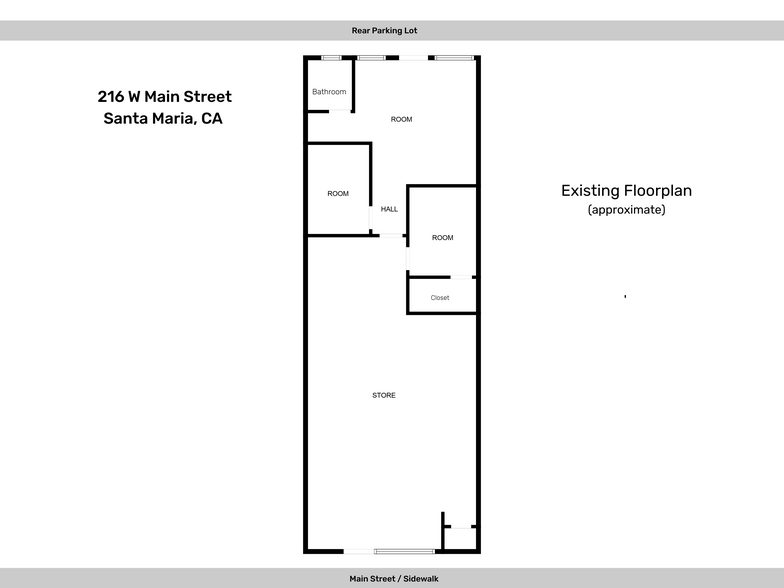 216-220 W Main St, Santa Maria, CA à louer - Plan d’étage – Image 3 sur 4