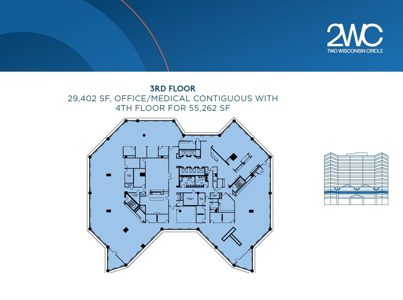 2 Wisconsin Cir, Chevy Chase, MD à louer Plan d’étage– Image 1 sur 1