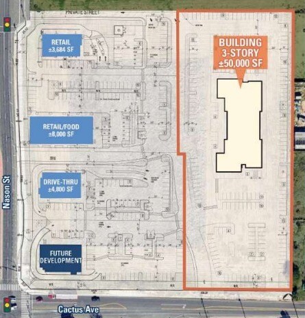 NW Corner of Cactus and Nason, Moreno Valley, CA à louer - Plan de site – Image 2 sur 3