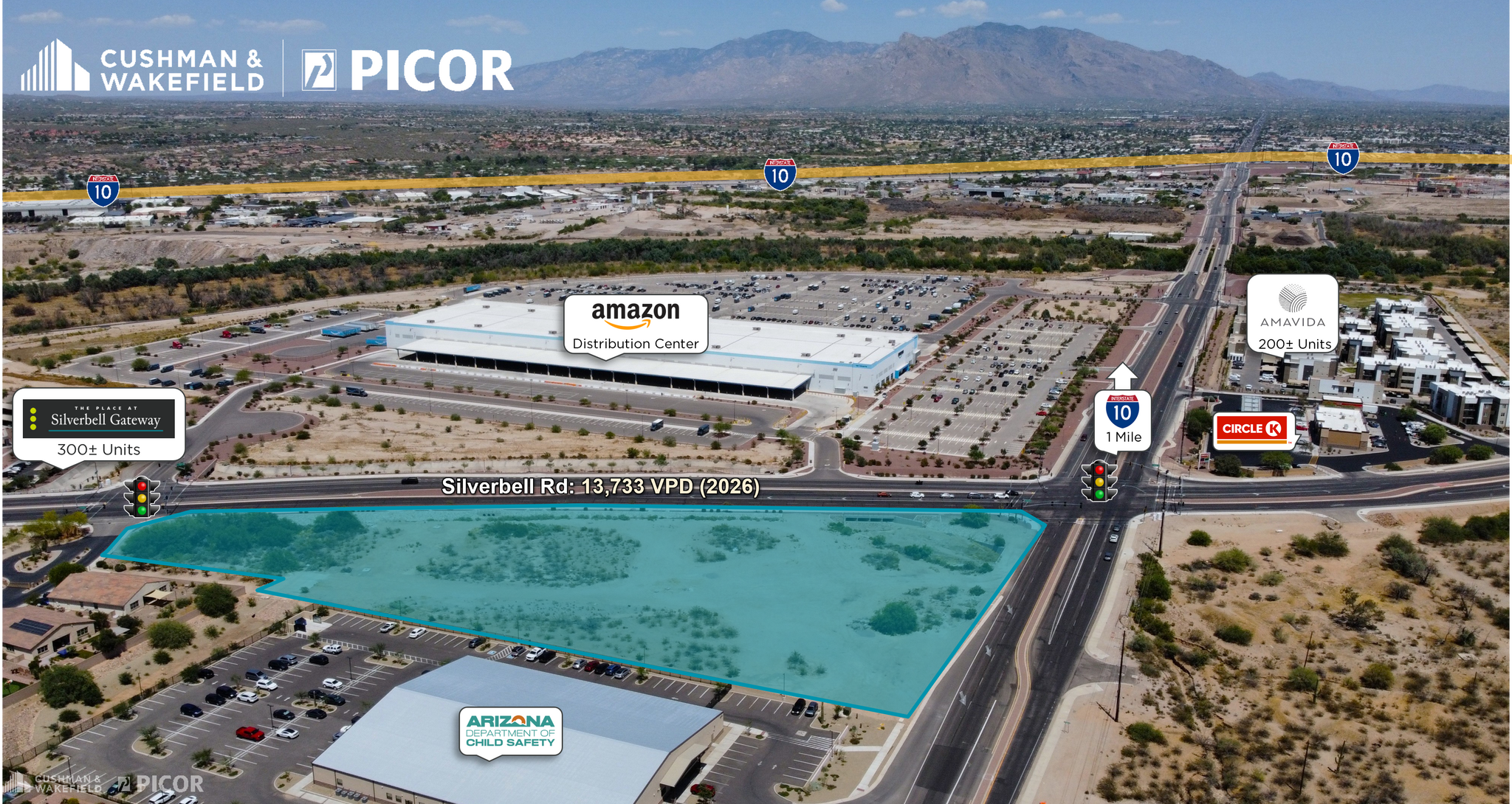 57870 W NWC Ina Rd & Silverbell Rd Rd, Tucson, AZ à vendre Photo de l’immeuble– Image 1 sur 5