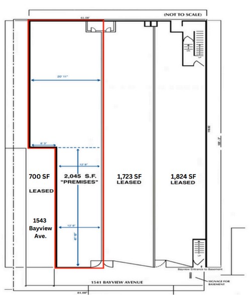 1543 Bayview Ave, Toronto, ON à vendre - Plan d’étage – Image 3 sur 3