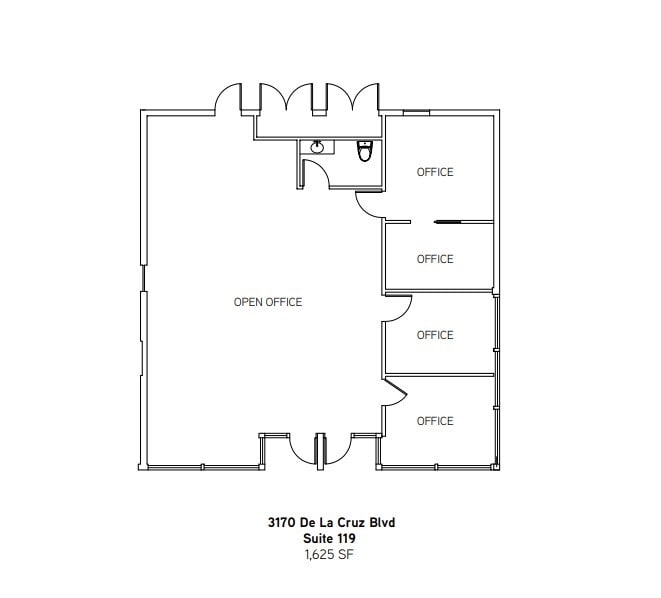 3100 De la Cruz Blvd, Santa Clara, CA à louer Plan d’étage– Image 1 sur 1