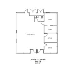 3100 De la Cruz Blvd, Santa Clara, CA à louer Plan d’étage– Image 1 sur 1