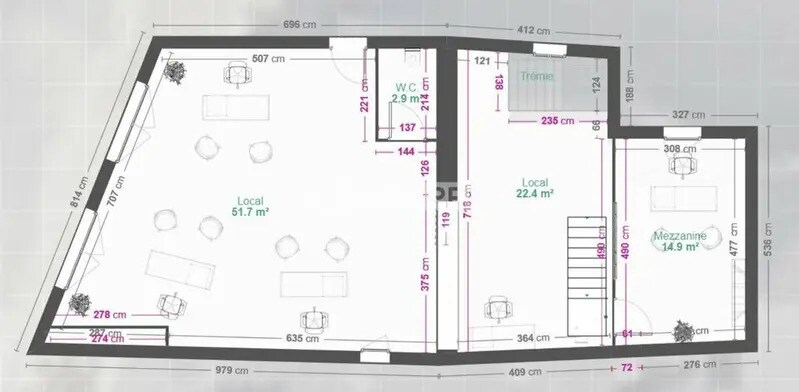 Local commercial dans Malemort à louer - Plan d’étage – Image 1 sur 7