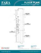 1016 Davis St, Evanston, IL à louer Plan d’étage– Image 2 sur 2