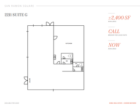 2205-2217 San Ramon Valley Blvd, San Ramon, CA à louer Plan d’étage– Image 2 sur 2