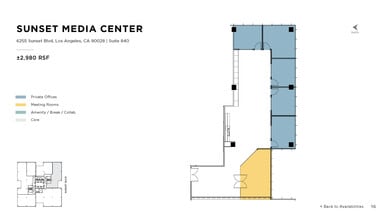 6255 W Sunset Blvd, Los Angeles, CA à louer Plan d’étage– Image 1 sur 1