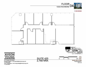 10333 Richmond Ave, Houston, TX à louer Plan d’étage– Image 1 sur 2