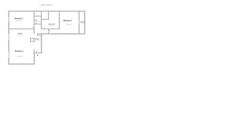 Bureau dans Décines-Charpieu à vendre Plan d’étage– Image 1 sur 2