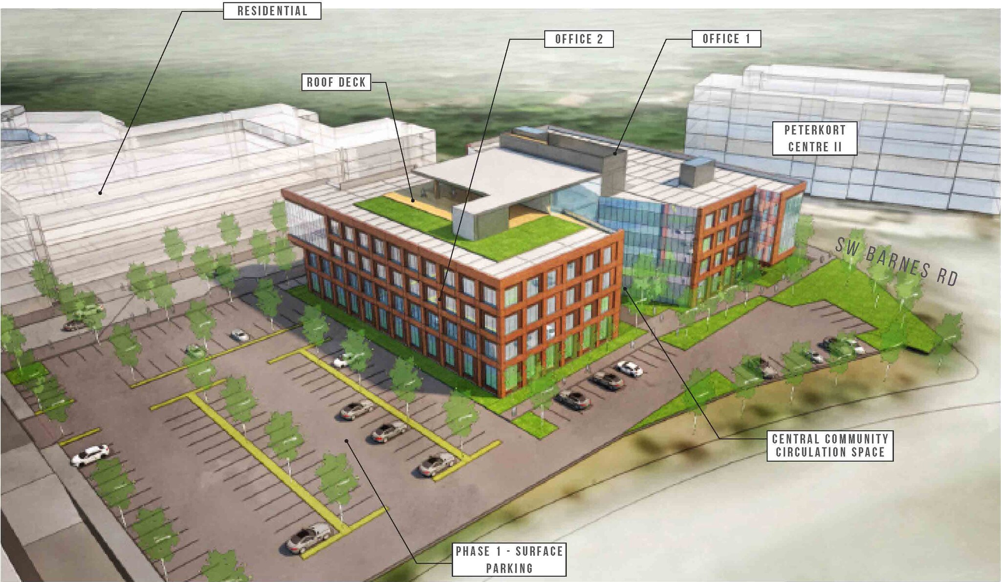 SW Barnes Rd & Sunset Transit Center Rd, Portland, OR à louer Plan de site– Image 1 sur 12