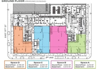 2005 3rd Ave, New York, NY à louer Plan d’étage– Image 2 sur 3