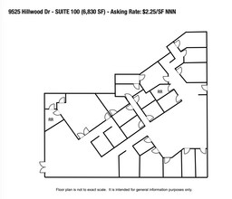9525 Hillwood Dr, Las Vegas, NV à louer Plan d’étage– Image 2 sur 2