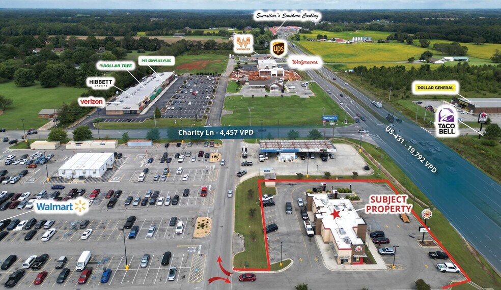 14637 Highway 231 431 N, Hazel Green, AL à vendre - Photo de l’immeuble – Image 3 sur 8