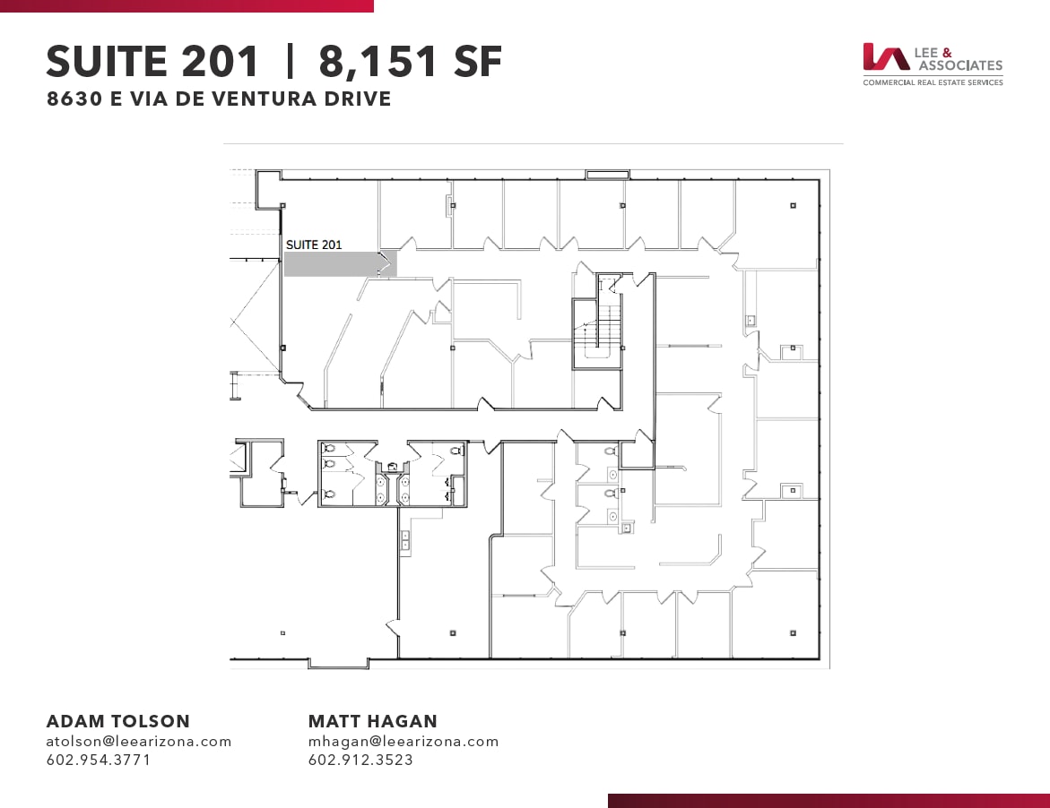 8630 E Via de Ventura, Scottsdale, AZ à louer Plan d’étage– Image 1 sur 1