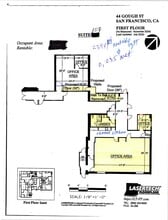 44 Gough St, San Francisco, CA à louer Plan d’étage– Image 1 sur 1